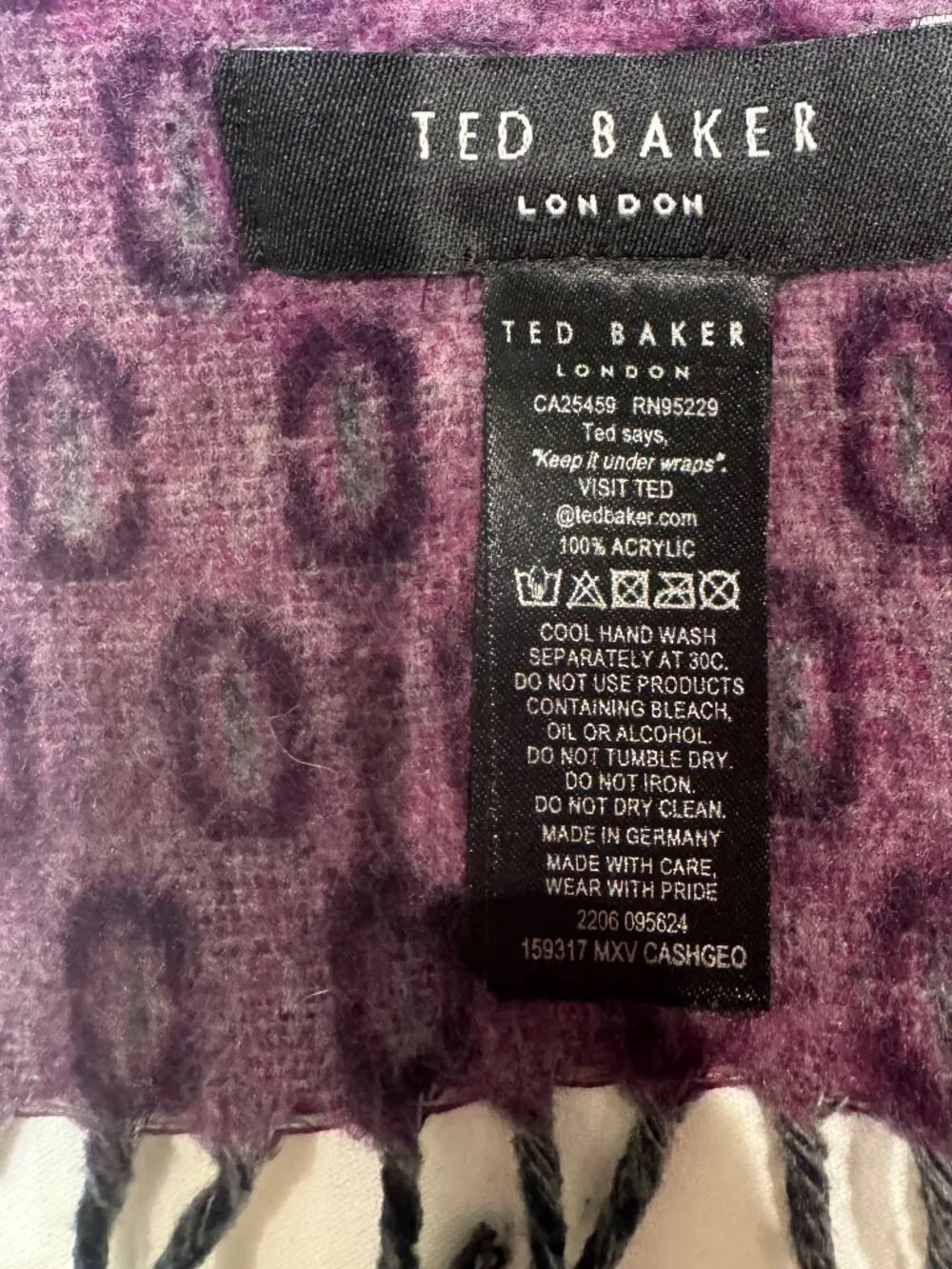Ted Baker Men's Cashgeo Jacquard Woven Scarf